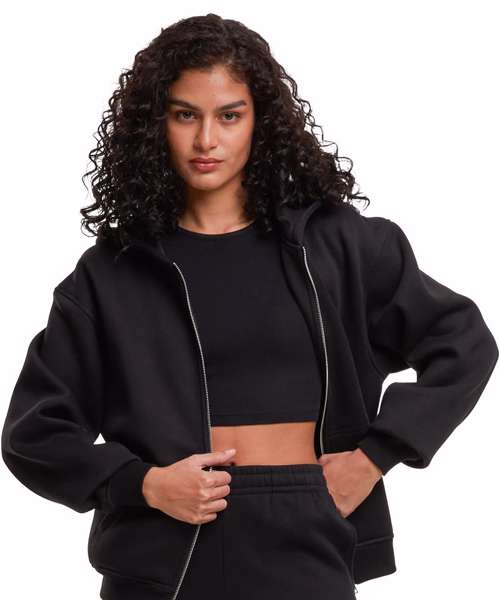 Women’s loose-fit zip hoodie