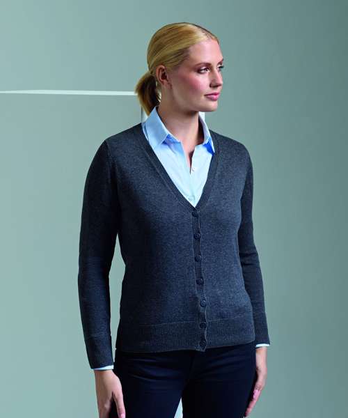 Women's button-through knitted cardigan