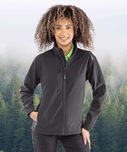 Women's recycled 3-layer printable softshell jacket