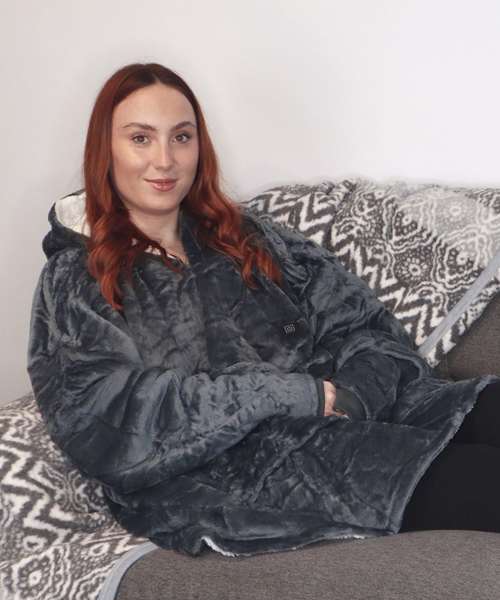Heated Eskimo blanket hoodie