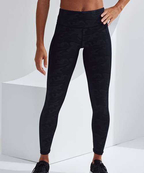 Women's TriDri® performance camo leggings full-length