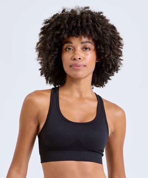 Tridri® seamless "3D fit" multi-sport sculpt solid colour bra