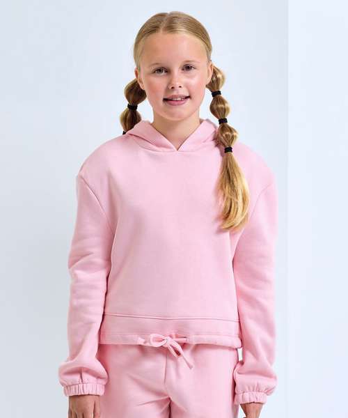 Kids TriDri® recycled cropped oversize hoodie